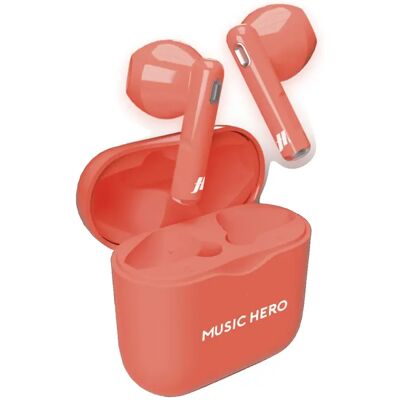 SBS MHTWSFLUOR Pink Kabellose Stereo Kopfhörer - Kopfhörer SBS MHTWSFLUOR Pink Kabellose Stereo Kopfhörer - Kopfhörer