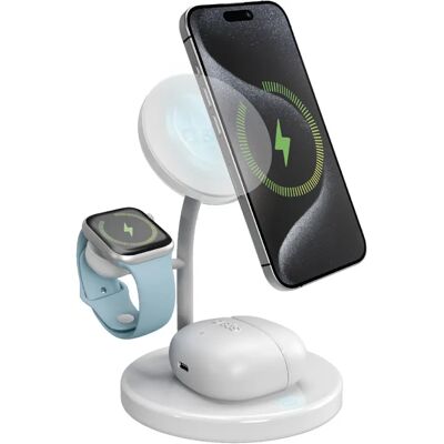 Station de Charge Sans Fil 3 en 1 SBS - Smartphone, Apple Watch, Charge Rapide - Publicité Station de Charge Sans Fil 3 en 1 SBS - Smartphone, Apple Watch, Charge Rapide - Publicité