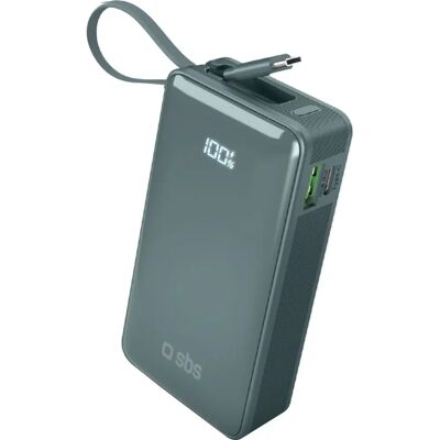SBS Power Bank 10000mAh Lys Blå - Power Bank SBS Power Bank 10000mAh Lys Blå - Power Bank
