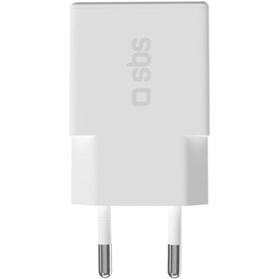 Cargador SBS TETRGAN1C30SLIM Blanco - Uso en interiores Cargador SBS TETRGAN1C30SLIM Blanco - Uso en interiores