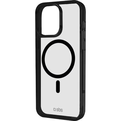 Coque SBS Mag Frame pour iPhone 16 Pro - Compatible MagSafe - Noir, Transparent - Publicité Coque SBS Mag Frame pour iPhone 16 Pro - Compatible MagSafe - Noir, Transparent - Publicité