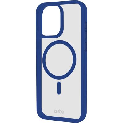 SBS Mag Frame Handy-Cover til Apple iPhone 16 Pro Max gennemsigtig, blå SBS Mag Frame Handy-Cover til Apple iPhone 16 Pro Max gennemsigtig, blå