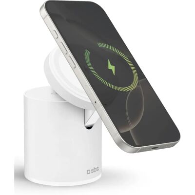 Caricabatterie wireless SBS TEWIRMAGFOLD2IN1 per dispositivi mobili - Uso interno Caricabatterie wireless SBS TEWIRMAGFOLD2IN1 per dispositivi mobili - Uso interno
