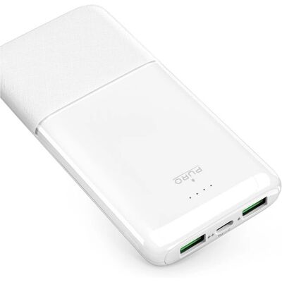Power Bank Puro 10000mAh Bianco - Power Bank Power Bank Puro 10000mAh Bianco - Power Bank