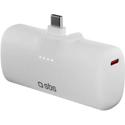 SBS Power Bank Tebb 5000mAh Biały - Power Bank SBS Power Bank Tebb 5000mAh Biały - Power Bank