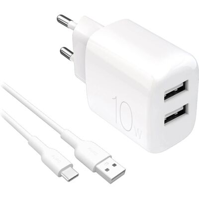 Puro PUTC2USBA10WDYKACWHI - Carregador Universal Branco para Dispositivos Móveis Puro PUTC2USBA10WDYKACWHI - Carregador Universal Branco para Dispositivos Móveis