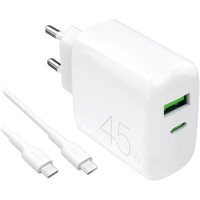 Puro Daily Prolite 45W USB-C USB-A Laturi - Sisäkäyttö Puro Daily Prolite 45W USB-C USB-A Laturi - Sisäkäyttö