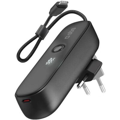 SBS TETRBB5000PD20 Powerbank - 5000 mAh Lithium-Ion Sort SBS TETRBB5000PD20 Powerbank - 5000 mAh Lithium-Ion Sort