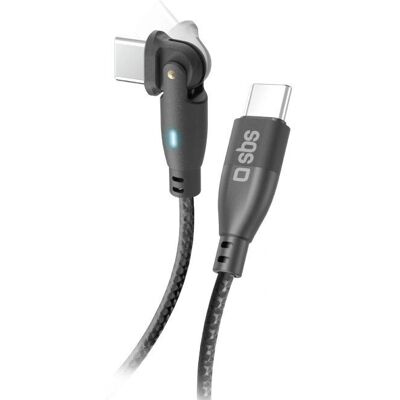 SBS Flexi USB-kaapeli - Musta, 1m, USB C, 2.0 - USB-kaapeli SBS Flexi USB-kaapeli - Musta, 1m, USB C, 2.0 - USB-kaapeli
