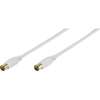 Vivanco Hvit 1,5m koaksialkabel - Koaksialkabel for TV og radio Vivanco Hvit 1,5m koaksialkabel - Koaksialkabel for TV og radio