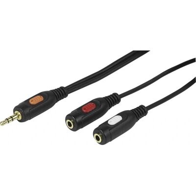 Vivanco - VVAJACK35M2JACKF02 - 2 x 3,5 mm - Cavo audio Vivanco - VVAJACK35M2JACKF02 - 2 x 3,5 mm - Cavo audio