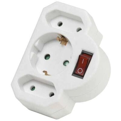 Vivanco - VVELADASCH12EUSWW - Weiß - Netzsteckeradapter Vivanco - VVELADASCH12EUSWW - Weiß - Netzsteckeradapter