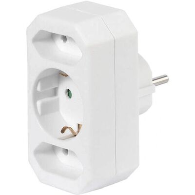 Vivanco - VVELADASCH12EUW - Weiß - 2x Type C Type F - Netzsteckeradapter Vivanco - VVELADASCH12EUW - Weiß - 2x Type C Type F - Netzsteckeradapter