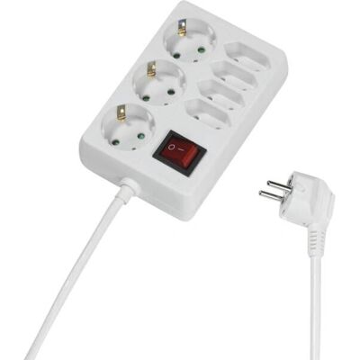 Vivanco - VVELSTR3SCH4EUSWW - White - 1.4 m - Power strip Vivanco - VVELSTR3SCH4EUSWW - White - 1.4 m - Power strip