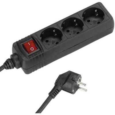 Vivanco - VVELSTR3SCHSWKP - 1,4 m - 3 tomadas - Power strip Vivanco - VVELSTR3SCHSWKP - 1,4 m - 3 tomadas - Power strip