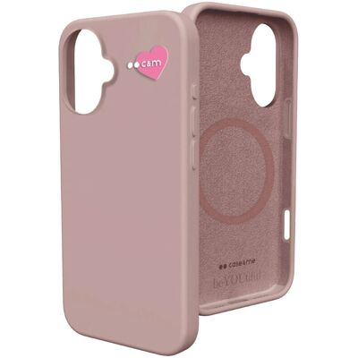 CASEME - iPhone 16 - Cuore 3D - Rosa - Custodia telefono CASEME - iPhone 16 - Cuore 3D - Rosa - Custodia telefono
