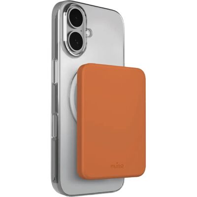 Puro Mini Power Mag Litium Polymer 4200mAh - Trådløs lading - Oransje Puro Mini Power Mag Litium Polymer 4200mAh - Trådløs lading - Oransje