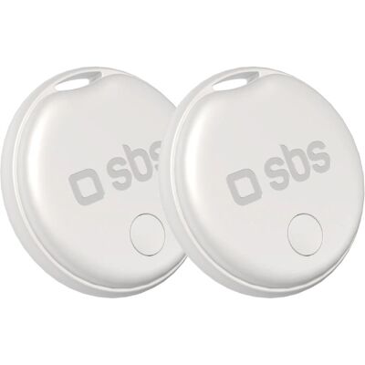 SBS Weißer GPS-Tracker Set - Kompatibel mit Apple Find My & Android SBS Weißer GPS-Tracker Set - Kompatibel mit Apple Find My & Android