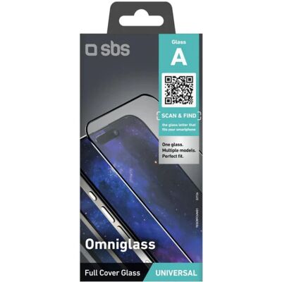 SBS - Omniglass Clear - Universal - 1 unid. - Proteção de tela SBS - Omniglass Clear - Universal - 1 unid. - Proteção de tela