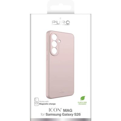 Puro Rosa Silikonfodral för Galaxy S26 - Tunn & MagSafe-kompatibel Puro Rosa Silikonfodral för Galaxy S26 - Tunn & MagSafe-kompatibel