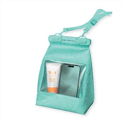 CASEME - Cmwatersacbagaqg-verde - Mint - Clutch - Phone case CASEME - Cmwatersacbagaqg-verde - Mint - Clutch - Phone case