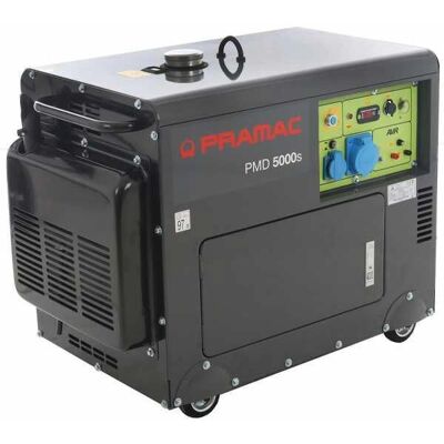 Pramac PMD5000s - Leiser Dieselmotor-Generator mit AVR 5 kW - Kontinuierlich 4,2 kW Mono + ATS Pramac PMD5000s - Leiser Dieselmotor-Generator mit AVR 5 kW - Kontinuierlich 4,2 kW Mono + ATS