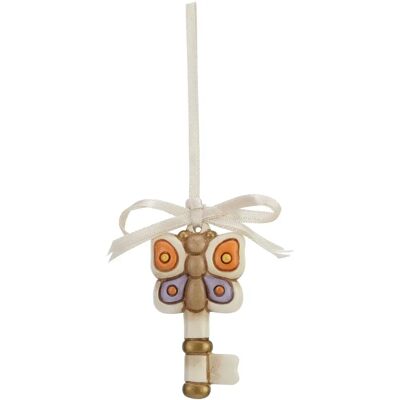 THUN - Mini Klucz z Motylem - Pamiątka Ślubu - Ceramika - 3x6cm THUN - Mini Klucz z Motylem - Pamiątka Ślubu - Ceramika - 3x6cm