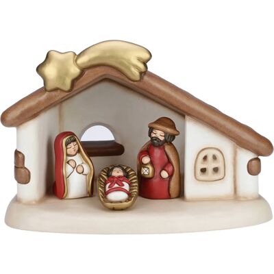 THUN - Presepe Completo Capanna Sacra Famiglia Versione Rossa THUN - Presepe Completo Capanna Sacra Famiglia Versione Rossa