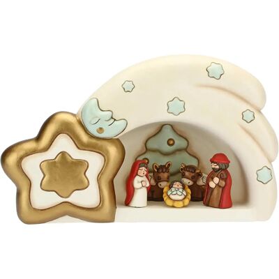 Thun Set de Nativité de Noël - Mini Crèche Classique 2019 - Céramique - 20x10x18 cm Thun Set de Nativité de Noël - Mini Crèche Classique 2019 - Céramique - 20x10x18 cm