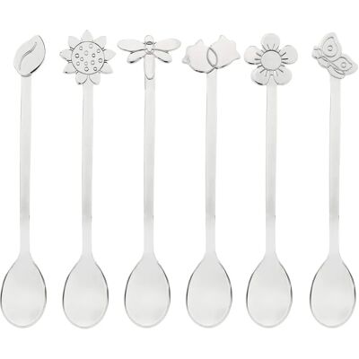 Thun - Ensemble de 6 cuillères en acier inoxydable - 12 cm - Élégant Thun - Ensemble de 6 cuillères en acier inoxydable - 12 cm - Élégant