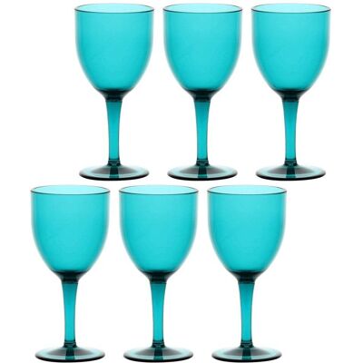 Rose & Tulipani Blau 400ml Set mit 6 Weingläser Rose & Tulipani Blau 400ml Set mit 6 Weingläser