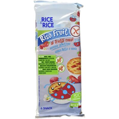 Probios Srl Benefit Rice&Rice Barrette di riso con frutti rossi Probios Srl Benefit Rice&Rice Barrette di riso con frutti rossi