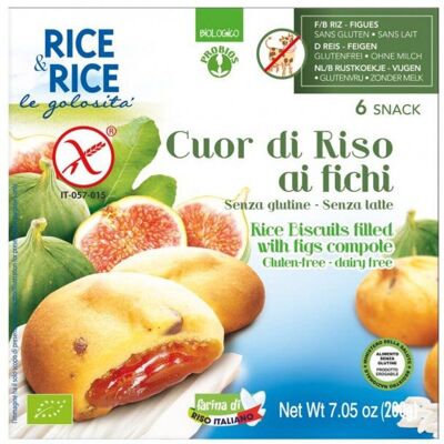 Probios Corazón de Arroz con Higos - Snack Sin Gluten Probios Corazón de Arroz con Higos - Snack Sin Gluten