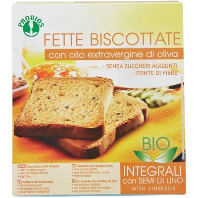 Bizcochos Integrales con Semillas de Lino - Sin Azúcar - 270g - Desayuno y Snack Bizcochos Integrales con Semillas de Lino - Sin Azúcar - 270g - Desayuno y Snack