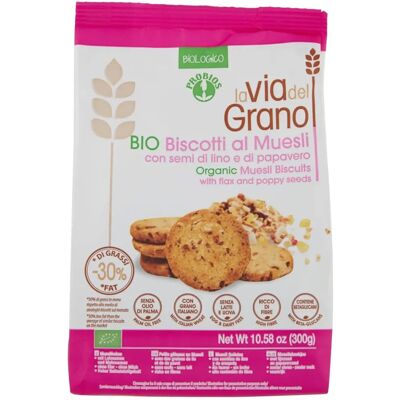 Galletas de muesli orgánico con semillas de lino y amapola - Crujientes y aptas para diabéticos Galletas de muesli orgánico con semillas de lino y amapola - Crujientes y aptas para diabéticos