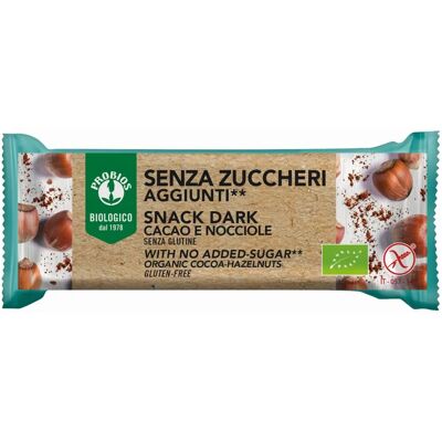 Probios Cioccolato Fondente Nocciole Snack - 25g Probios Cioccolato Fondente Nocciole Snack - 25g