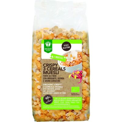 Probios Bio Crispy 3 Cereali Muesli - Senza glutine Vegano 220g Probios Bio Crispy 3 Cereali Muesli - Senza glutine Vegano 220g