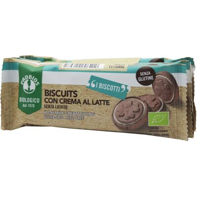 Probios Biscotti con Crema al Latte - 96g Probios Biscotti con Crema al Latte - 96g