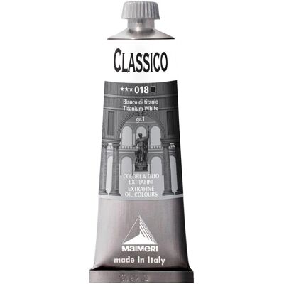 Maimeri - Classico Gruppo 1 60ml 018 - Blanc de Titane - Peinture à l'huile - Publicité Maimeri - Classico Gruppo 1 60ml 018 - Blanc de Titane - Peinture à l'huile - Publicité