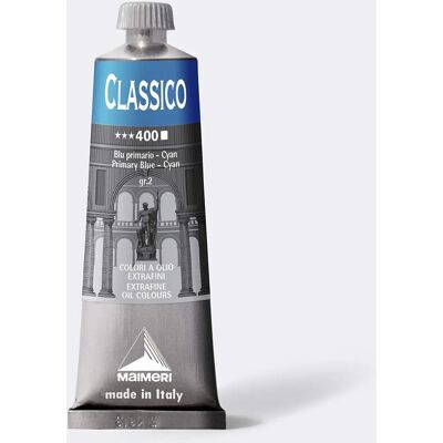MAIMERI - Colore Ad Olio Serie Classico 60 ml Cyan 400 - Blu Primario Cyan - 60 ml - peinture à l'huile - Publicité MAIMERI - Colore Ad Olio Serie Classico 60 ml Cyan 400 - Blu Primario Cyan - 60 ml - peinture à l'huile - Publicité