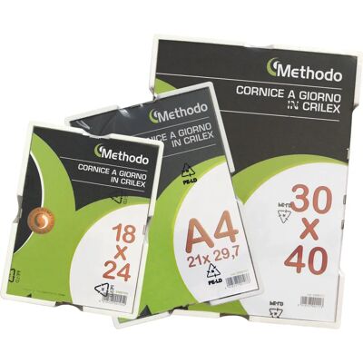Methodo K900113 Vit Transparent Retrobelyst Bilderram - Bilderramme Methodo K900113 Vit Transparent Retrobelyst Bilderram - Bilderramme