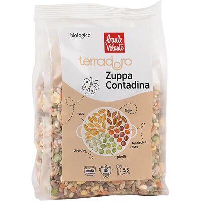 Zuppa Biologica Baule Volante - Lenticchie e Orzo Tradizionale - 400g Zuppa Biologica Baule Volante - Lenticchie e Orzo Tradizionale - 400g