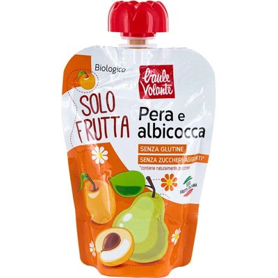 Purea Biologica di Pera e Albicocca Baule Volante - Tipo di Frutta Purea Biologica di Pera e Albicocca Baule Volante - Tipo di Frutta