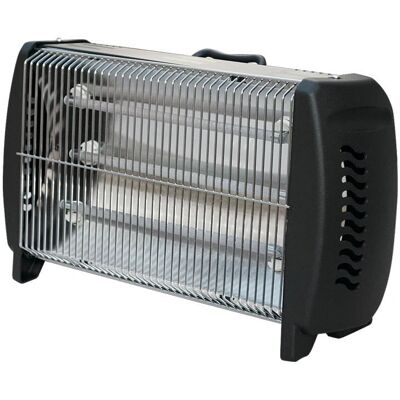 E.C.M. Q3 Riscaldatore Elettrico - 3 Tubi al Quarzo, 1800W, Struttura Metallica E.C.M. Q3 Riscaldatore Elettrico - 3 Tubi al Quarzo, 1800W, Struttura Metallica