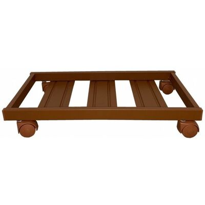 POLLICE VERDE - Sottovaso rettangolare 100 cm cotto - cotto - Plant cart POLLICE VERDE - Sottovaso rettangolare 100 cm cotto - cotto - Plant cart