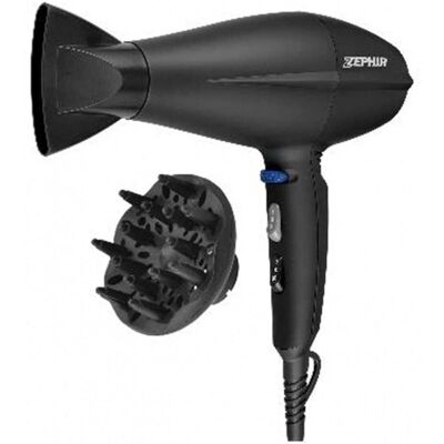 Sèche-cheveux Zephir ZHB2002 - 2200 W - Noir - Publicité Sèche-cheveux Zephir ZHB2002 - 2200 W - Noir - Publicité