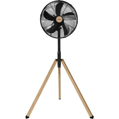 Tecnomat - Zephir - Ø40 cm - Legno Nero - Ventilatore a piantana Tecnomat - Zephir - Ø40 cm - Legno Nero - Ventilatore a piantana