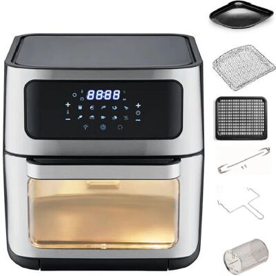 Zephir ZHC121N - Noir, Acier inoxydable - Friteuse à air chaud - Publicité Zephir ZHC121N - Noir, Acier inoxydable - Friteuse à air chaud - Publicité