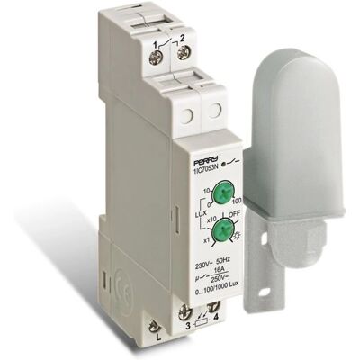 Perry Electric 1IC7053N Lichtschalter - Einstellbar, IP65 Perry Electric 1IC7053N Lichtschalter - Einstellbar, IP65