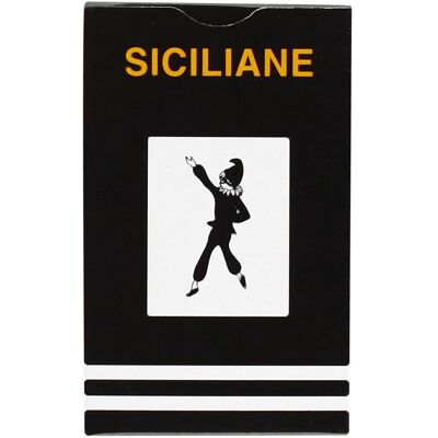 Cartes Siciliennes - 40 Cartes en PVC avec Étui Noir Cartes Siciliennes - 40 Cartes en PVC avec Étui Noir